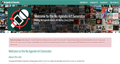 Desktop Screenshot of noagendaartgenerator.com