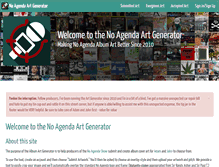 Tablet Screenshot of noagendaartgenerator.com